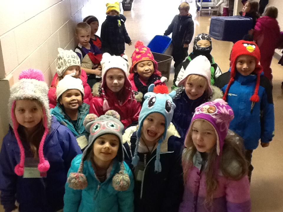 One good thing about winter, cute hats!!!