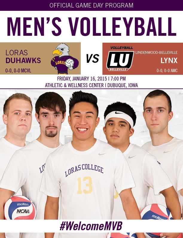 LorasAthletics's tweet photo. Be sure to get your hands on the very first @LorasMensVB game program tonight! #WelcomeMVB http://t.co/1Z8v0tO4BX