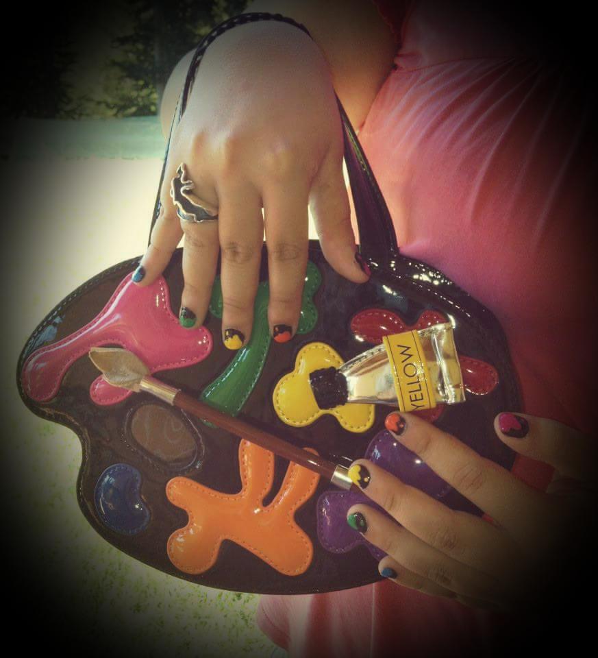 AliceFigini's tweet photo. #My Nail Art #In Love with Braccialini #Color Power! =) http://t.co/uYXUmWPub4