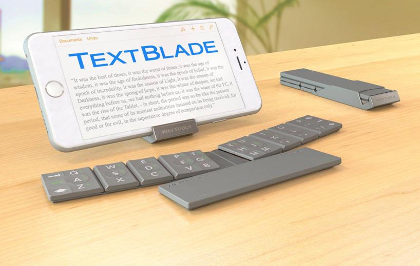 maximaxoo's tweet image. #Tech #Design: #textblade #keyboard, a new, clever way to type on #phones &amp;amp; #tablets
► designboom.com/technology/way…