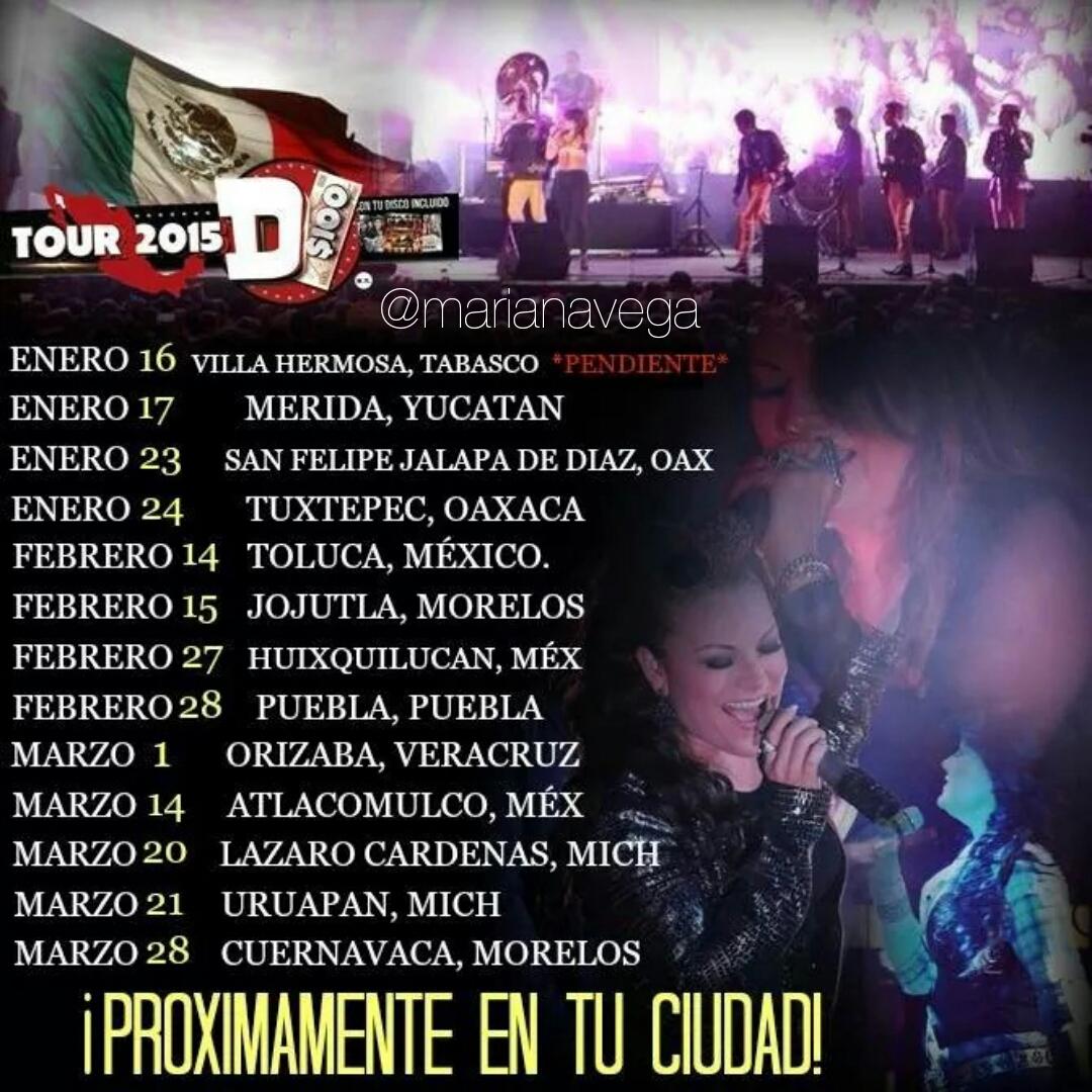 Próximas presentaciones de LaReina <a href="/DianaReyesMusic/">Diana Reyes</a> en <a href="/promotourd100/">Promo Tour D100</a> no falten estará increible! #LoquitasPresentes💪