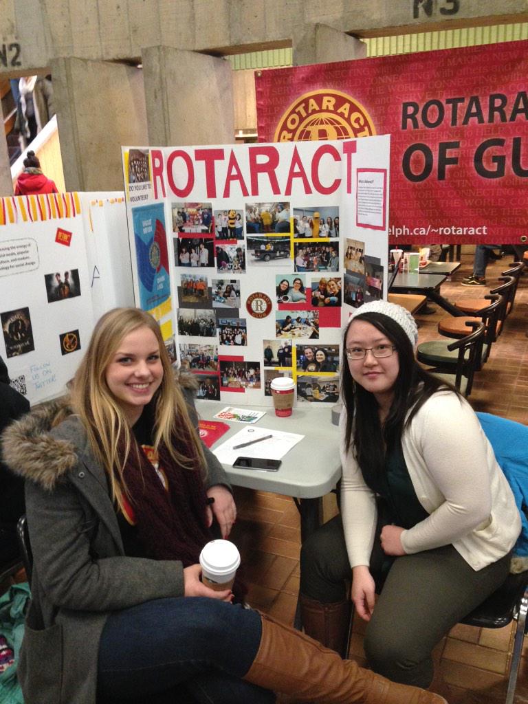 Rotaract Club Guelph (@guelph_rotaract) on Twitter photo Come on down and visit our booth at CSA Club Days in the Univeristy Centre! #CSAClubDays Come on down and visit our booth at CSA Club Days in the Univeristy Centre! #CSAClubDays