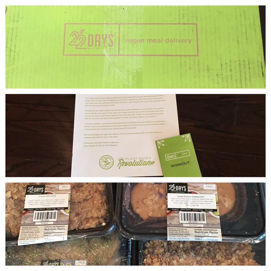 jennyhutt's tweet image. Thank you @22DaysNutrition ! #Yum #VeganFare #ExcellentDelivery