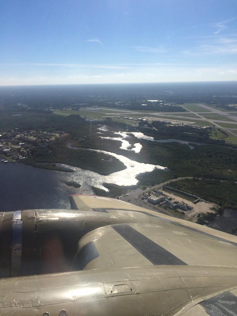 The B-17 is enroute to Witham Field in Stuart, FL &amp; will arrive at 2:30p with the B-24 and P-51 shortly after.