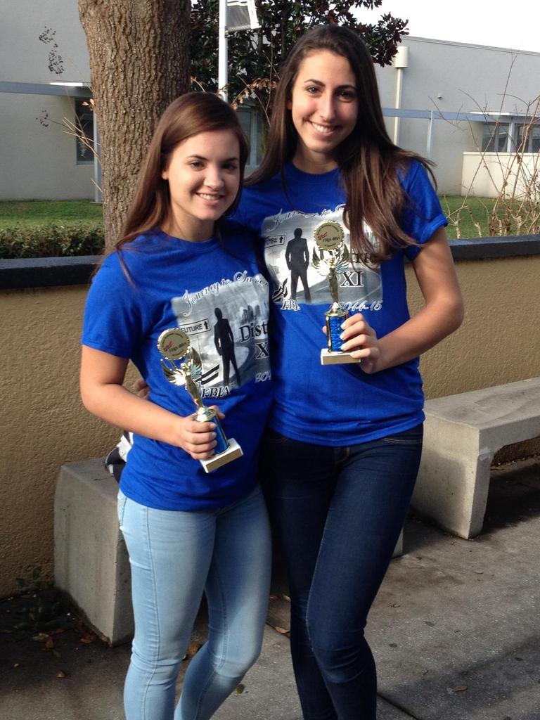 emilyrlamb's tweet photo. Congrats to Madi and Gabby for placing at the FBLA district competiton.  @jwmhsfbla @PascoCTE http://t.co/0OrLh52hQT