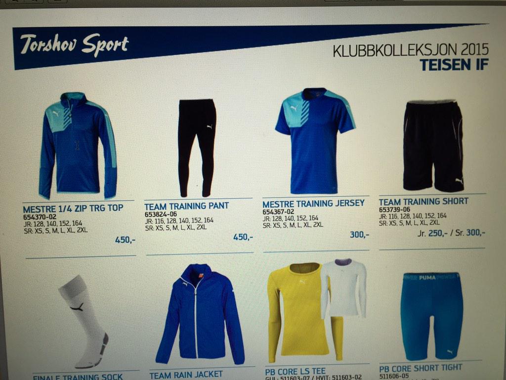 DA ER KLUBBKOLLEKSJONEN KLAR! PUMA2015 <a href="/pumafootball/">PUMA Football</a> <a href="/TorshovFotball/">TorshovSport Fotball</a>