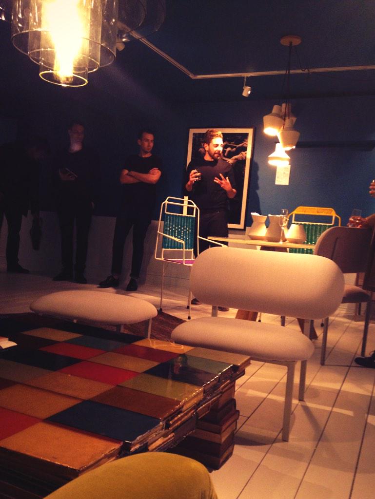 Bacchus_PR's tweet photo. Getting a glimpse into L'Appartament du Progres @19greekst. Looking forward to learn about #StudioDeform's pieces http://t.co/dP8R2ccvpb