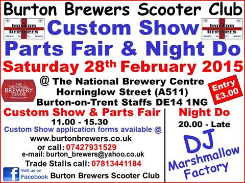Quadrophenia_uk's tweet photo. 28th Feb - Burton Brewers Custom Show http://t.co/aRGWQ1wZY1