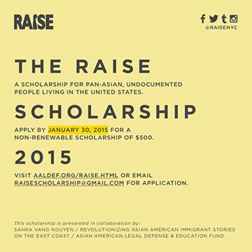 RT: Pan-Asian #undocumented youth scholarship deadline Jan. 30. @AsianImmigrant @caaav @ImmigrAsian @UNITEDWEDREAM