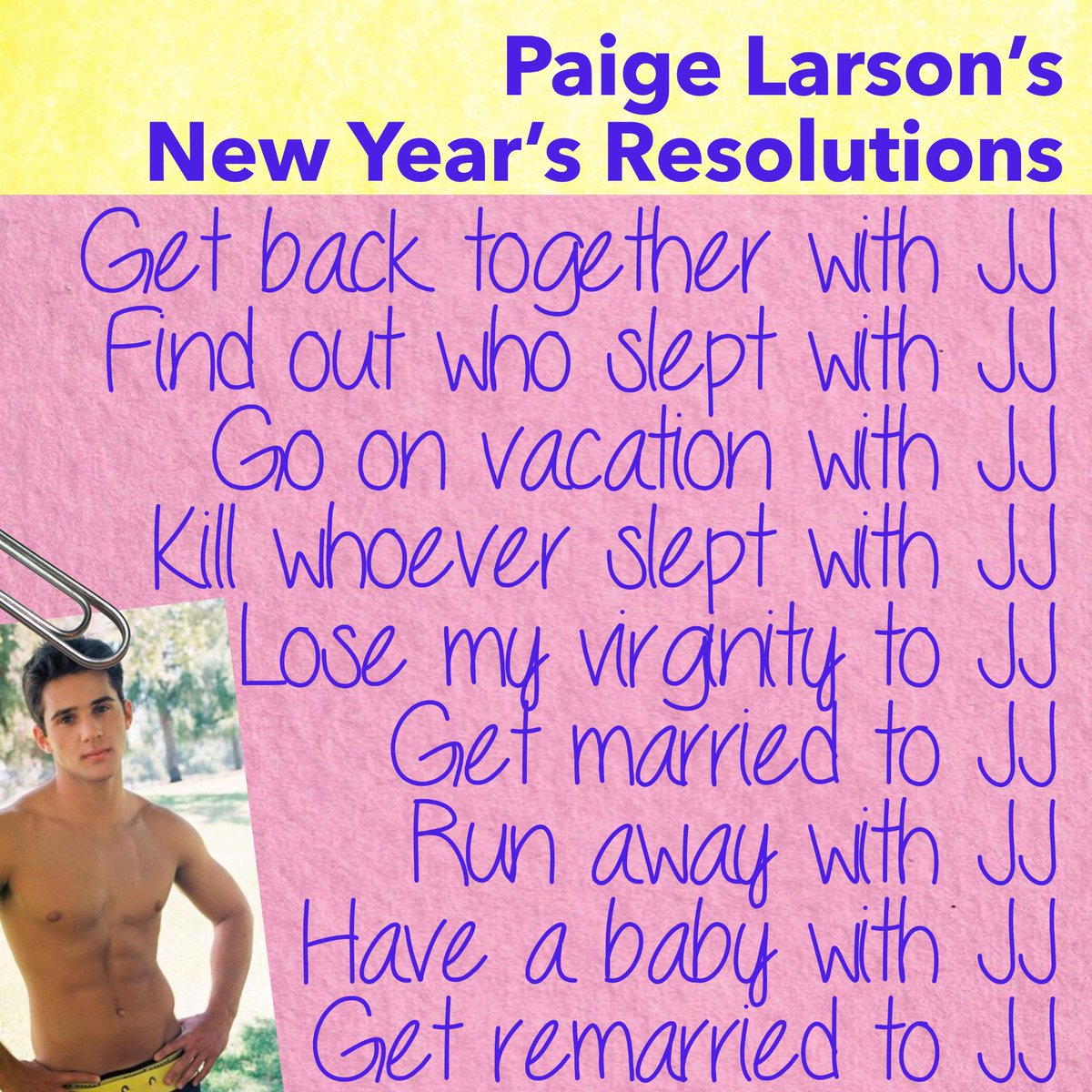 TextsFromSalem's tweet image. Take a look at Paige's New Year's Resolutions #Days #Repost