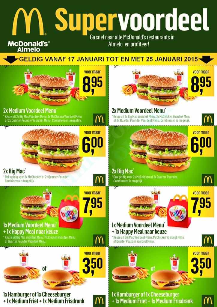 Coupons mcdonalds nl