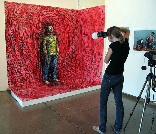 artlounge1's tweet photo. Alexa Meade awesome artist.... Art lounge appreciates other people's talent http://t.co/W3kTjSVhn3