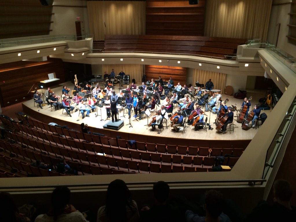 WVHSchoirs's tweet photo. Almost time for rehearsal with the @chi_sinfonietta for the #TributeToMLK!!! #Honored #Professional #DubVPride http://t.co/0lFgaFfT1q