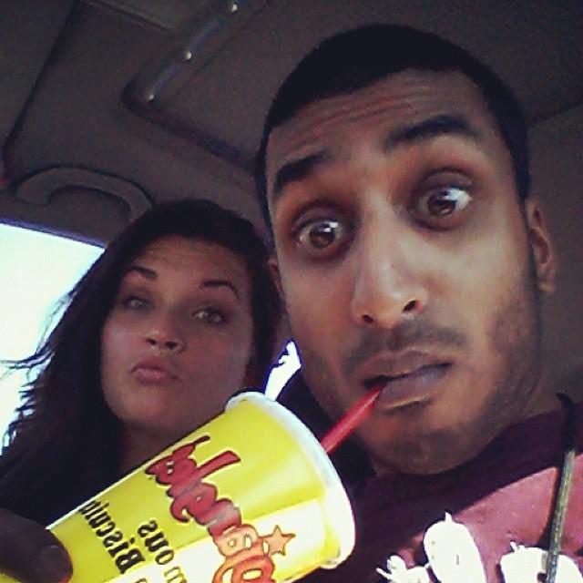 Bojangles's tweet photo. When your buddy tells you he hasn't tried the Cheddar Bo yet... #ItsCheddarBoTime http://t.co/nDi45iINUS