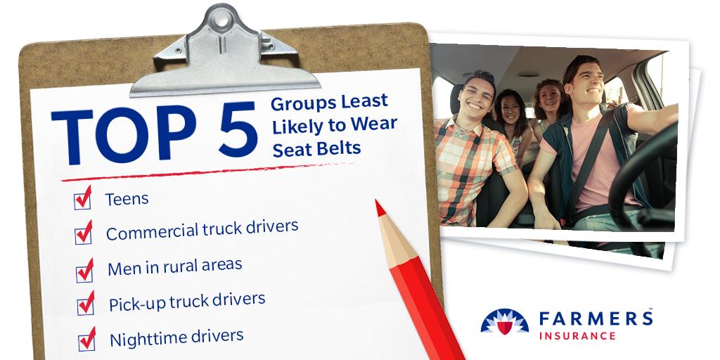 Farmers Insurance on Twitter "It's common knowledge seat belts save lives, but not everyone