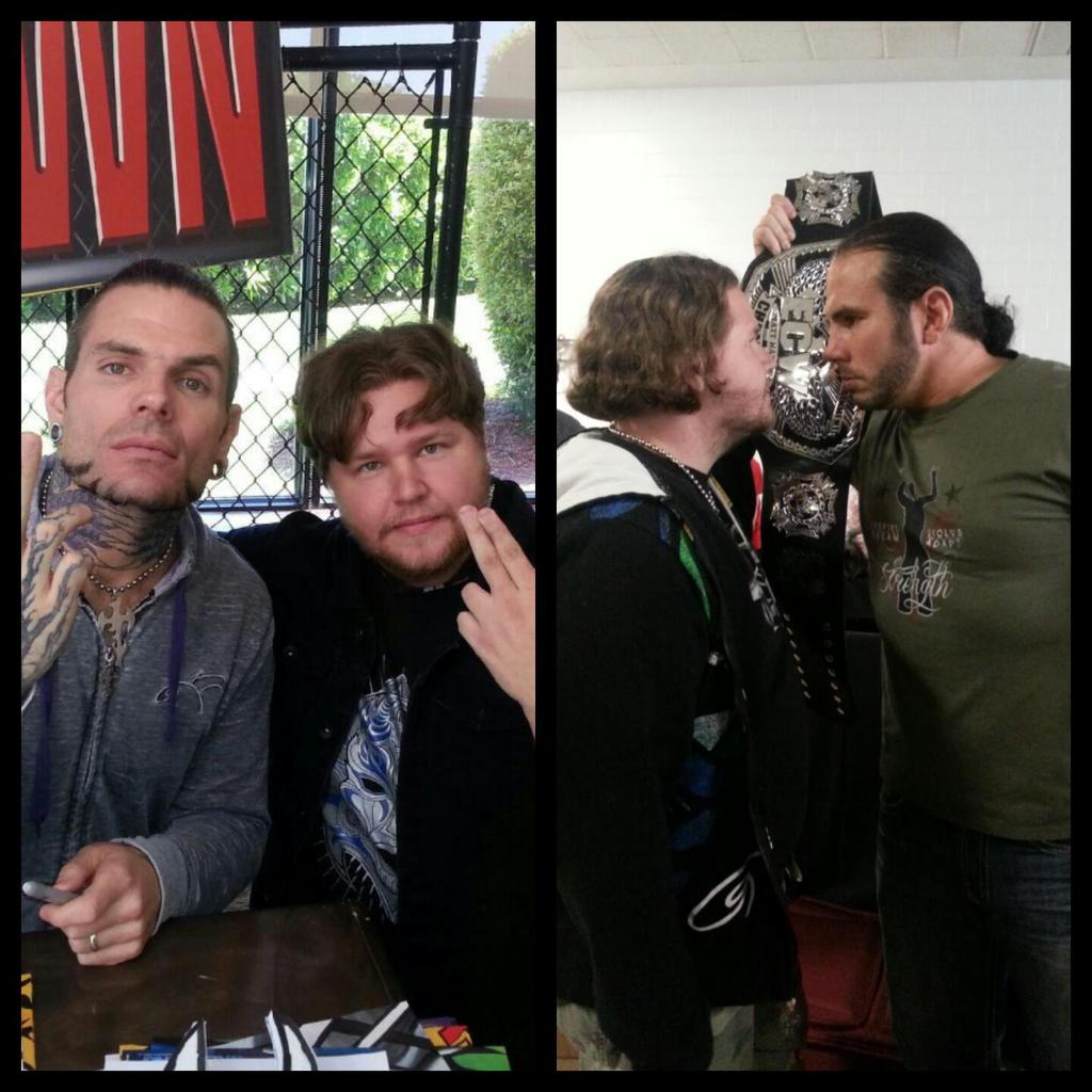 SKFeffect's tweet photo. #FBF with @JEFFHARDYBRAND & @MATTHARDYBRAND I know what team I'm rooting for tonight. #FridayImpact http://t.co/NM4JYoFgGR
