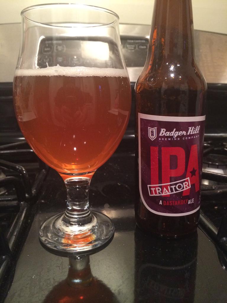 BPlohocky's tweet photo. Here's a tasty brew! @BadgerHillBeer #TraitorIPA #keepitlocal @_CraftBeer @Airng619 @gotbeeropener @j_l_freitas25 http://t.co/ribdrkFdez