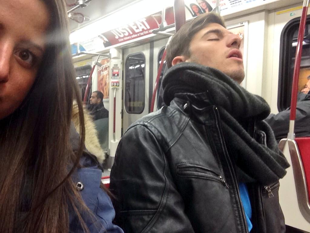 BrigyC's tweet photo. Worst subway partner😴 @cianFLOWne http://t.co/J9hGwQh3ol