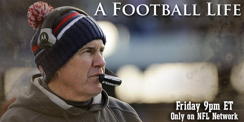 Patriots's tweet image. Looking for an excuse to stay in tonight? A Football Life: Bill Belichick airs at 9pm on @nflnetwork. #YoureWelcome