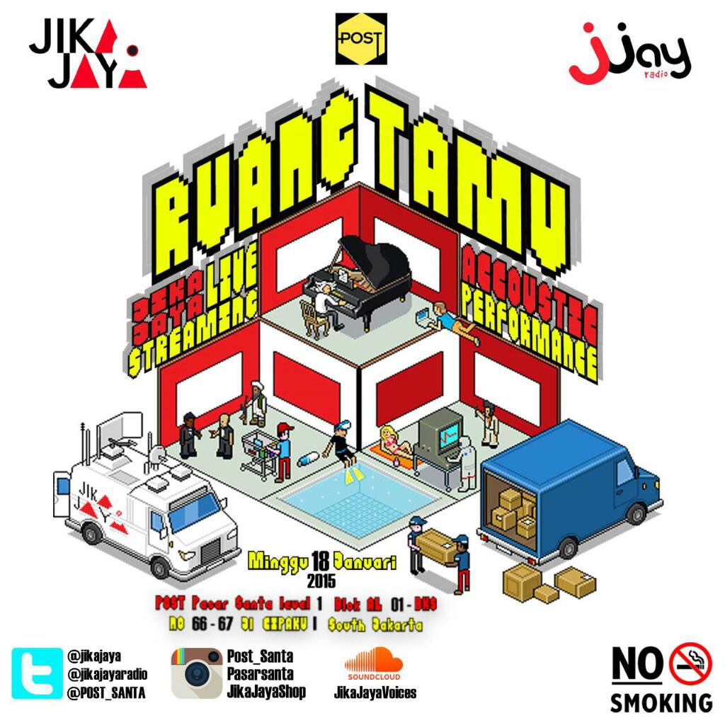 Live Streaming @post Pasar Santa 18 Januari 2015. FREE!!!