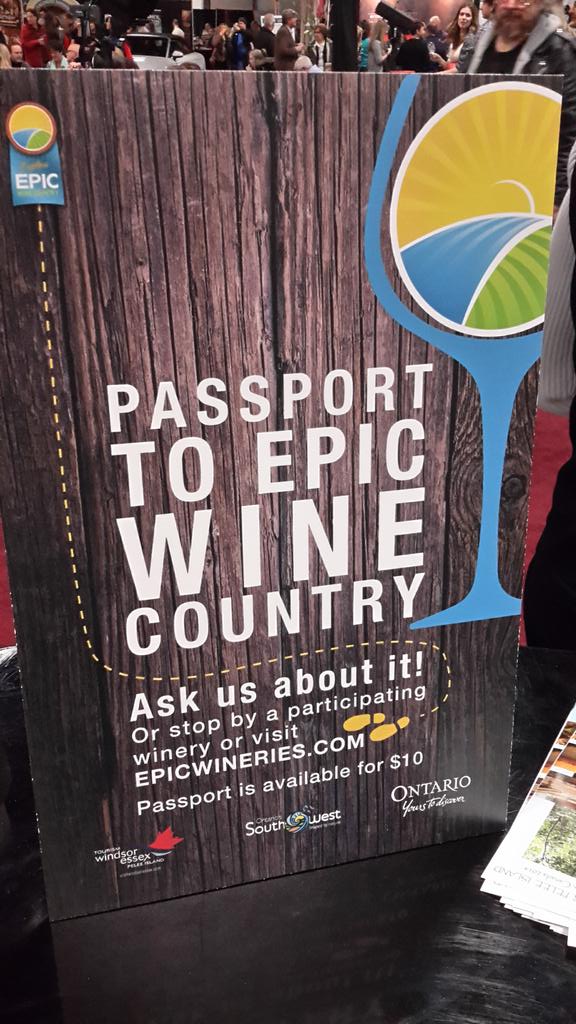 Coming soon!!!!!!! Passport to EPIC Wine Country <a href="/TWEPI/">Tourism Windsor Essex</a> <a href="/OntSouthwest/">Ontario's Southwest</a> <a href="/WineCountryOnt/">Wine Country Ontario</a> stay tuned.....