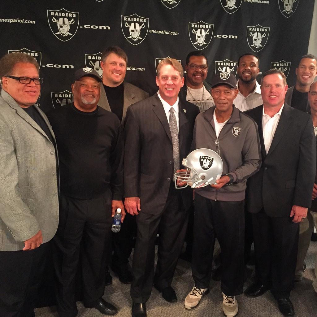Welcome home Coach! I love the experience, attitude, and leadership he brings to the Raider Nation! JUST WIN BABY!