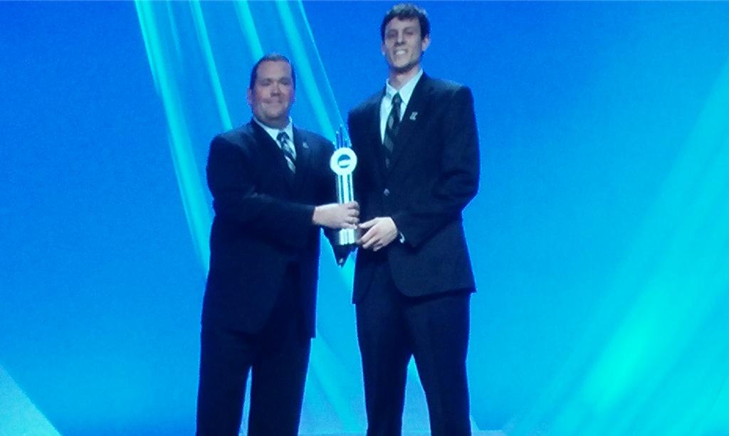 NCAA_PR's tweet photo. Congrats to Today's Top 10 awardee Joe Fletcher of Loyola lacrosse! #NCAAConv http://t.co/3ztElKxj2c