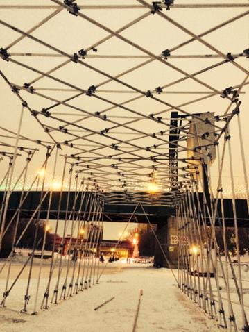 raw_gallery's tweet photo. Structure done. Now for the tarps. http://t.co/AqoU4EPooB