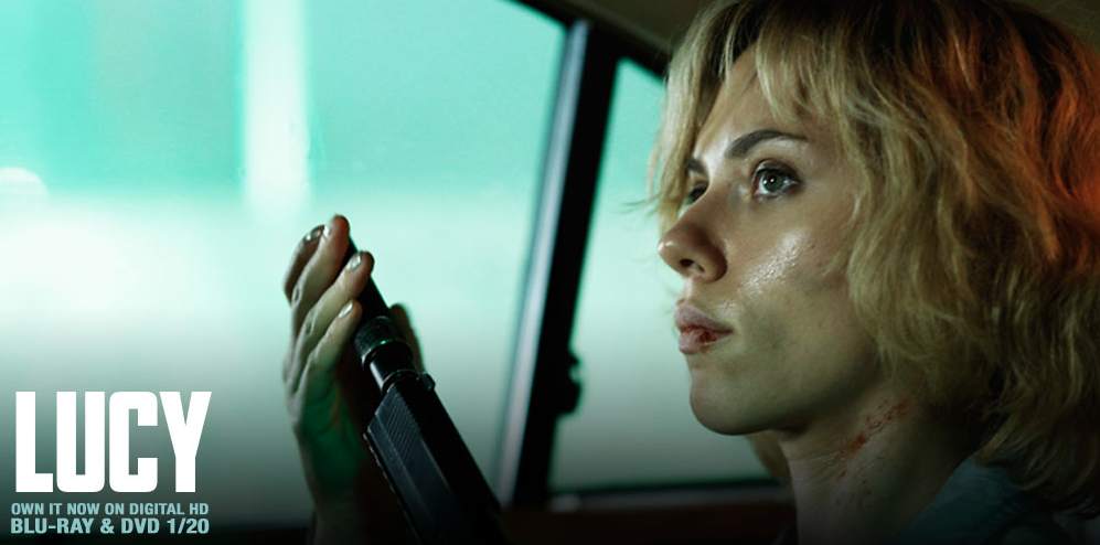 LucyTheMovie's tweet photo. #LucyMovie arrives on Blu-ray &amp; DVD in 4 days. Get ready to see Lucy unlock 100% of her brain capacity. http://t.co/MngCM4l4vw