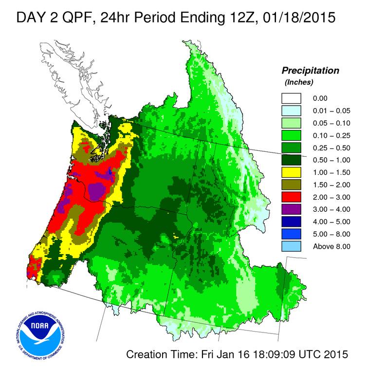RunnersWeather's tweet image. Already wet in western OR to start Saturday, and turning wet in western WA. 24hr rainfall starting 4am Saturday:
