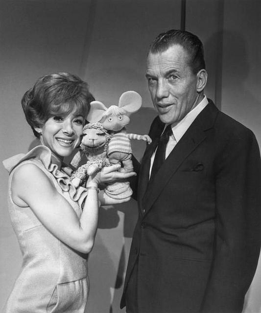 Shari Lewis, Lamb Chop, Topo Gigio and Ed Sullivan  1965.  Happy birthday Miss Lewis. 