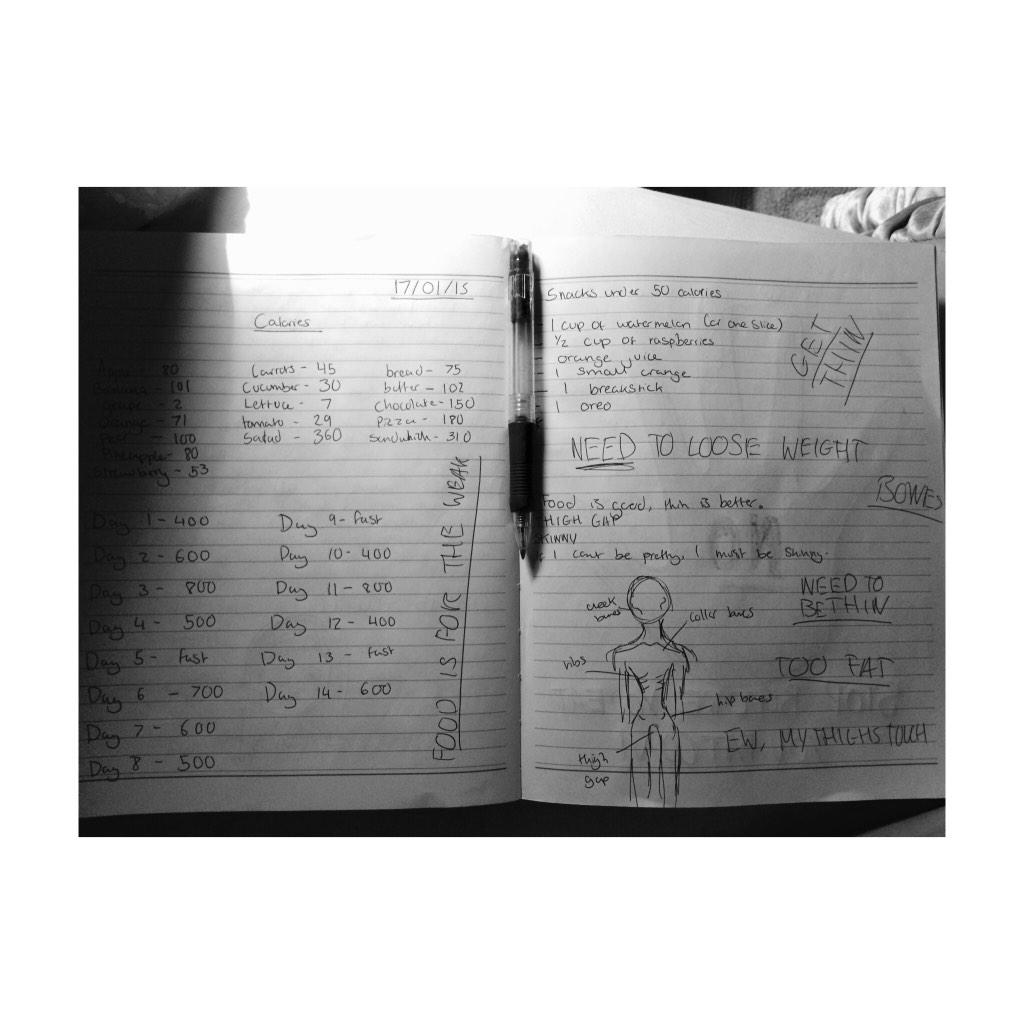 rainclouds69's tweet image. Diary got me like...#anxiety #ana #EDproblems #ednos