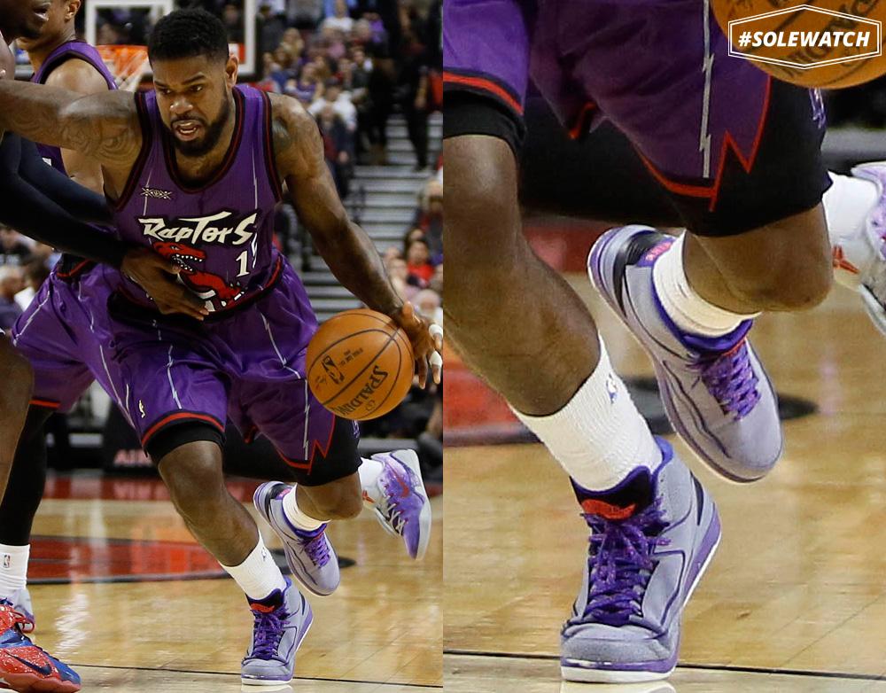 SoleCollector's tweet image. #SoleWatch: @IamAmirJohnson in the 'Iron Purple' Air Jordan 2.