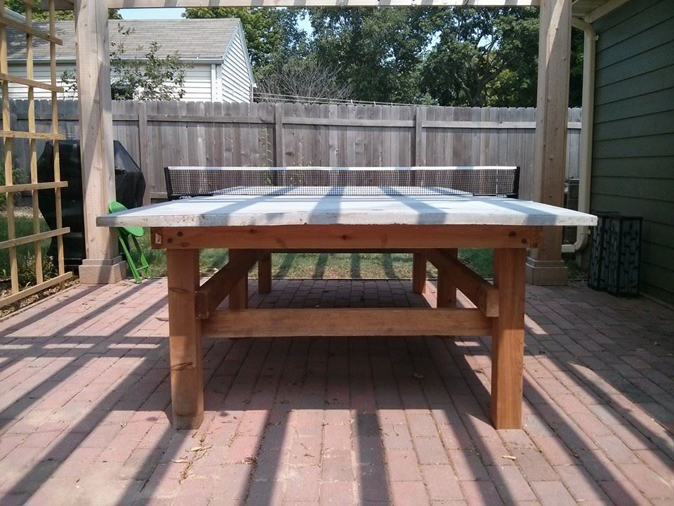 jholschuh's tweet photo. In Appleton, @FrankCaliendo? Come to my house for some 30 degree outdoor table tennis. We have lights. http://t.co/XSXLse9C4W