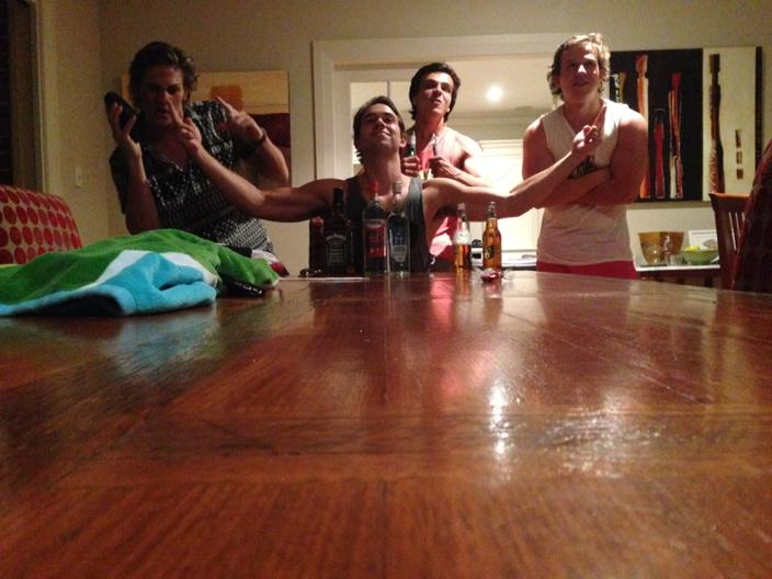TheJoshSteward's tweet photo. Cheers to the big night ahead, am I right guys? #theladsquad #boys #didyouknowwedrink #causewedo http://t.co/PUYwJxbDkF