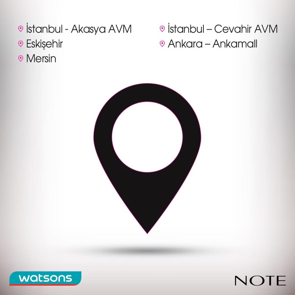 #NOTECosmetics <a href="/watsonsturkiye/">Watsons Türkiye</a>'de! ❤️ Hadi seni de alışverişe bekliyoruz! ✌️