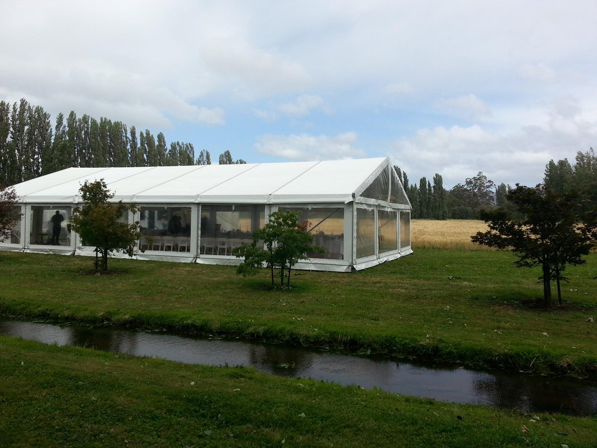 .<a href="/Redlandsestate/">Redlands Estate</a> #wedding next to the whisky barley today. Fantastic setting for the special day. <a href="/936hobart/">ABCHobart</a>