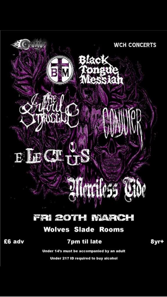 InfStruggle's tweet photo. Come down to slade rooms in Wolverhampton for the first gig of the year!! #metal http://t.co/uP9GqemWIK