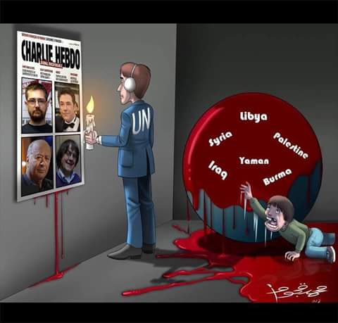 Anaslqbal's tweet image. "@AamnaKahn: #ShameOnFrenchGov #CharlieHebdoFalseFlag #DoubleStandards #FreedomOfSpeech #FreePalestine #FreeKashmir http://t.co/OtcbwQyP9U"