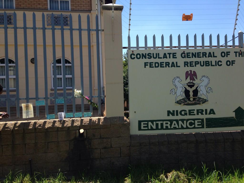 wendylandau's tweet image. Photo from 10 am gathering today in Jhb to express condolences and solidarity #IamBaga #BringBackOurGirls   - more ..