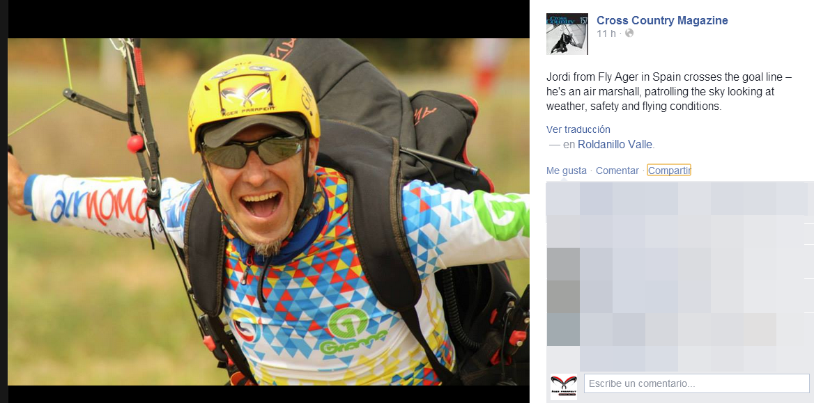 Ager_Parapent's tweet photo. http://t.co/gpS2o2DrUv
Campeonato Mundial de Parapente, Roldanillo 16 de enero de 2015
¡¡Jordi eres un fenómeno!! http://t.co/NRsh2QsMeP