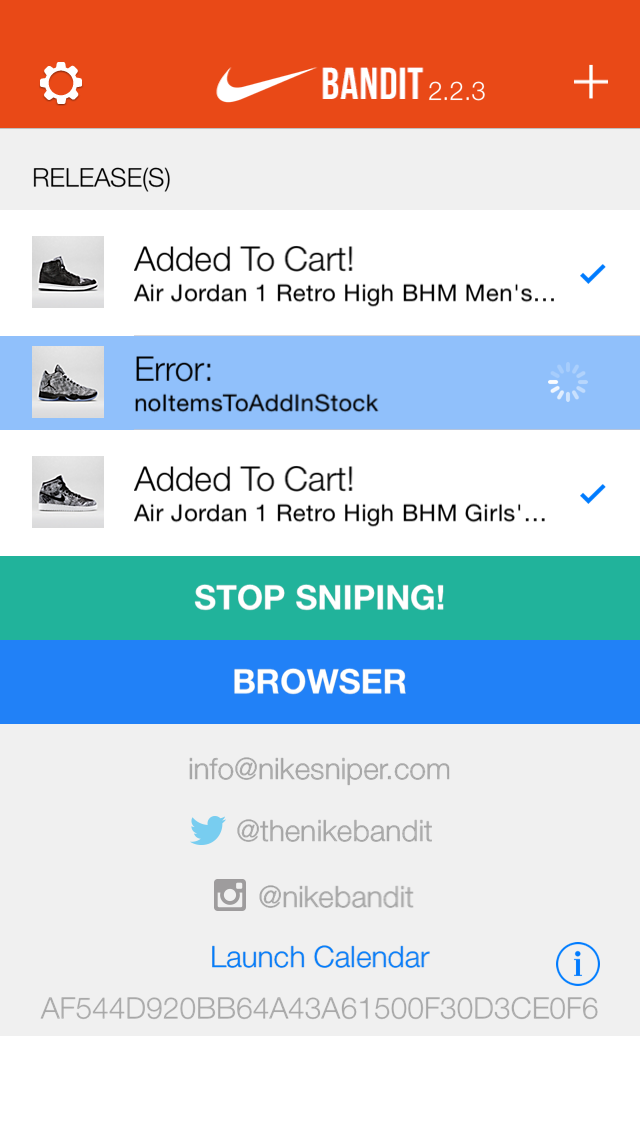 BackSpinBlog's tweet photo. Just added Air Jordan 1 Retro High BHM Men's Shoe to cart with @thenikebandit bot! RT http://t.co/krcuirTpne