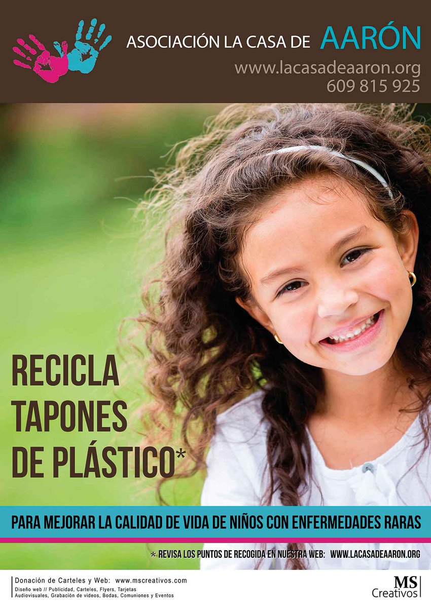 MSCreativos's tweet photo. MS Creativos a DONADO tanto el diseño como los carteles para el reciclodo de tapones, mas en:
http://t.co/PLDCBDhv4v http://t.co/8HfT3b3r6B