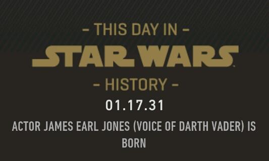 Happy birthday James Earl Jones.  