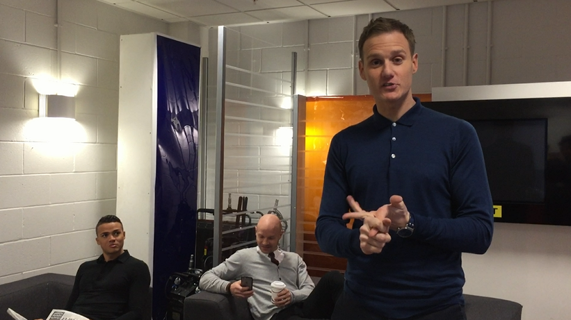 BBCSport's tweet photo. It's all pretty relaxed before #FootballFocus... Watch with @mrdanwalker, @jjenas8 &amp; Danny Mills at 12:10 GMT @BBCOne http://t.co/bnzCcWNIgn