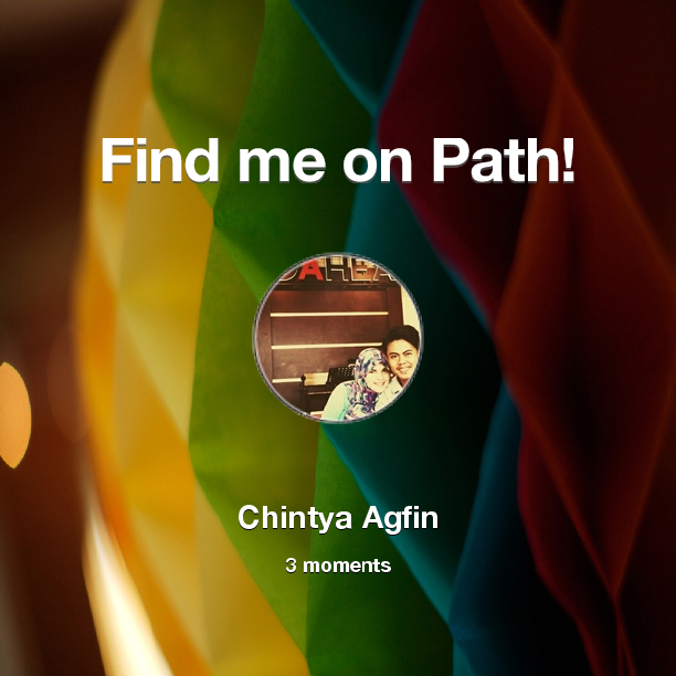 agfiin's tweet photo. Find me on #Path now! Go to: http://t.co/NGieJEhIAN! #thepersonalnetwork http://t.co/oPr0Egcs9v