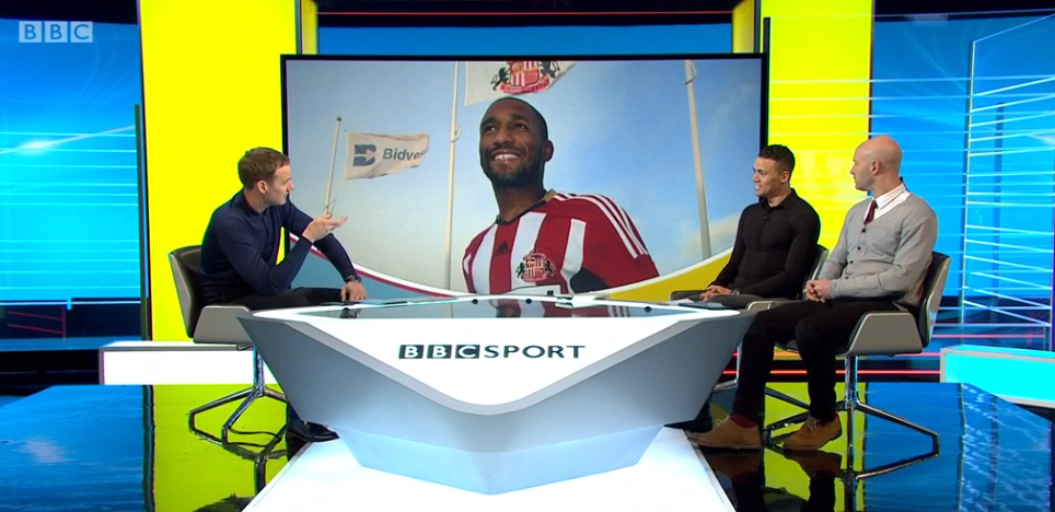 BBCSport's tweet photo. .@jjenas8 says Jermain Defoe is a "fantastic signing" for #safc. #FootballFocus now on @BBCOne http://t.co/oOh54QMyHW http://t.co/yhJSRqO2x7