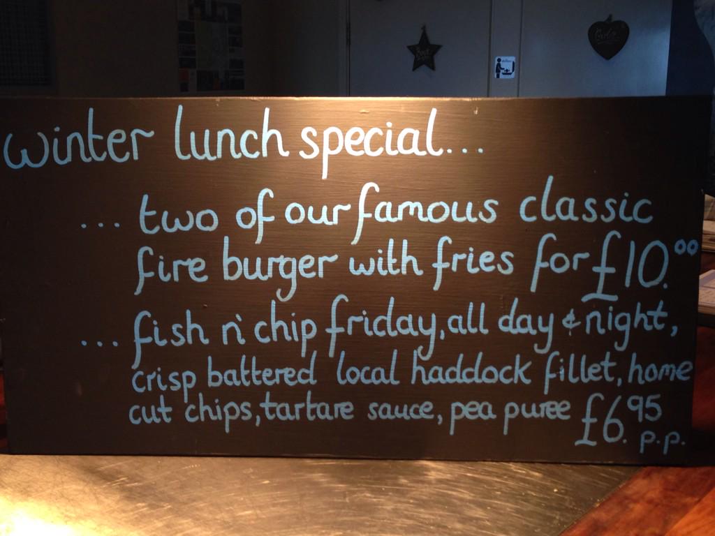 FireKitchenBar's tweet image. Check out our new winter specials...