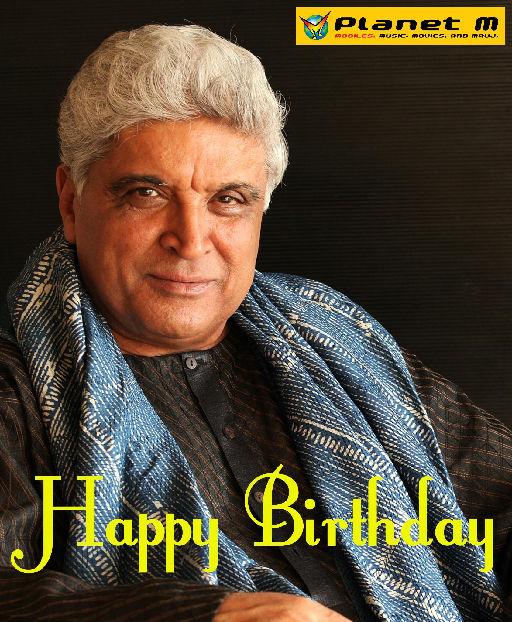 A very Happy Birthday to the esteemed and lyricist Javed Akhtar on his 70th birthday. 