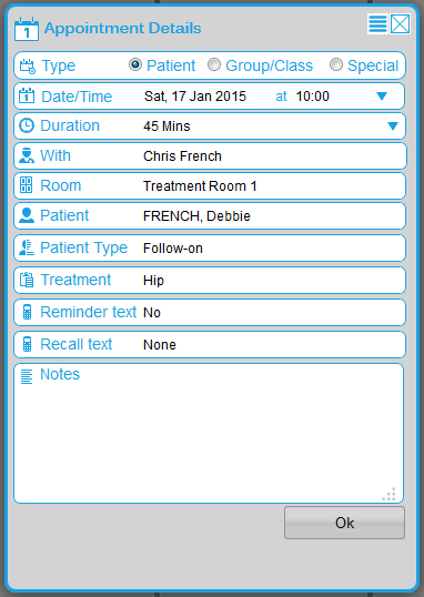 Sneak preview at the new Appointments window...